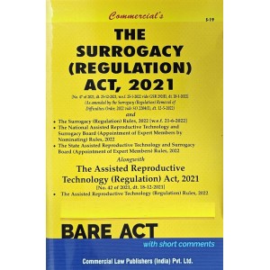 Commercial's The Surrogacy (Regulation) Act, 2021 Bare Act 2023
